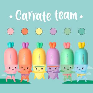 Legami Set Of 6 Mini Carrot Highlighters