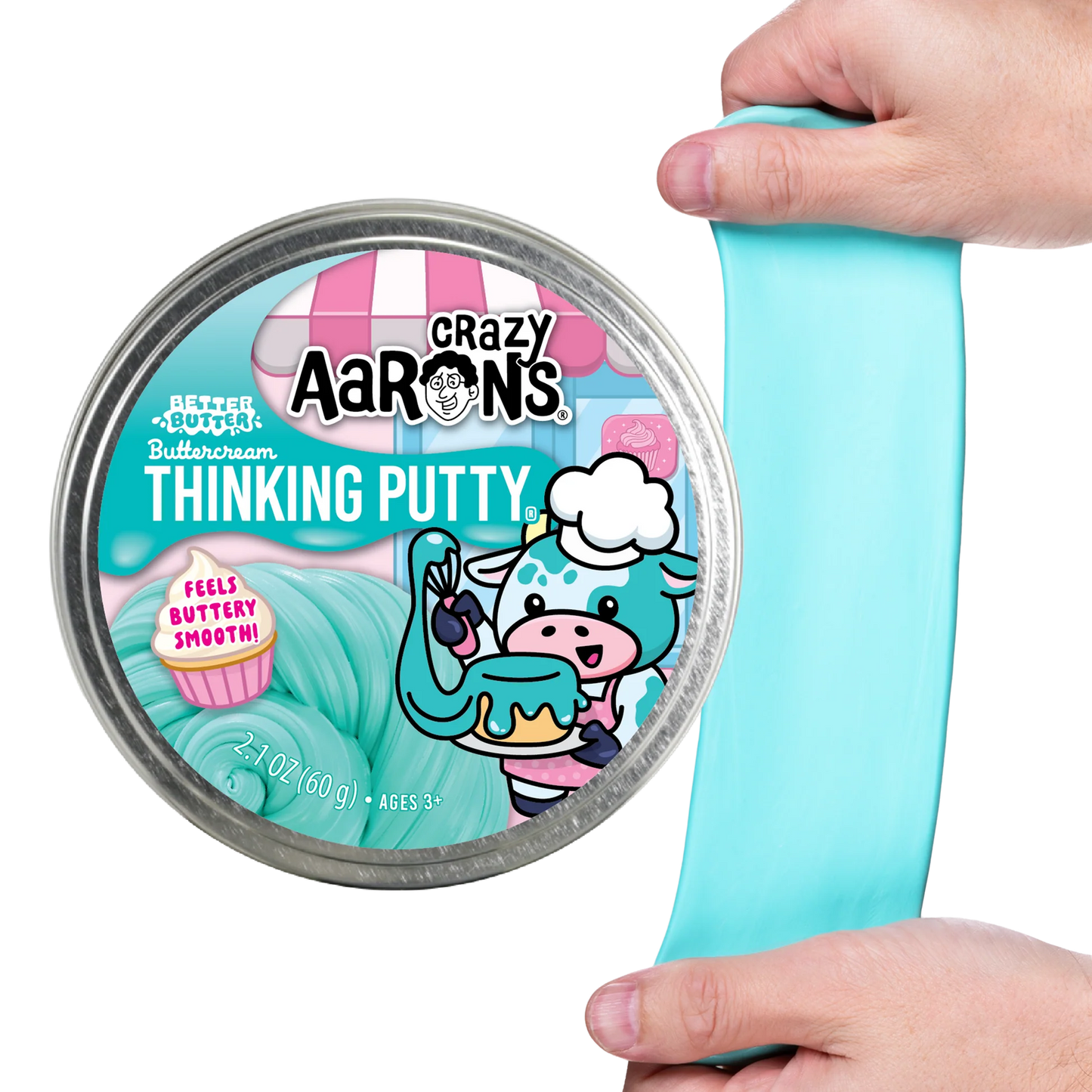 Crazy Aaron's Thinking Putty® Buttercream Better Butter – Scented Sensory Putty 60g