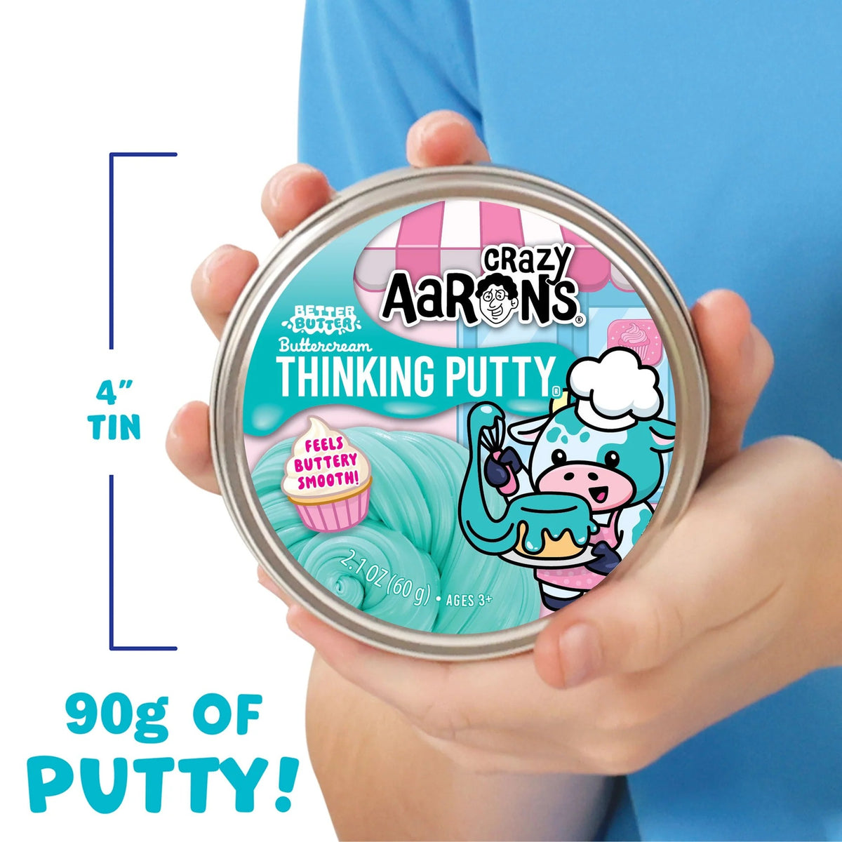 Crazy Aaron's Thinking Putty® Buttercream Better Butter – Scented Sensory Putty 60g