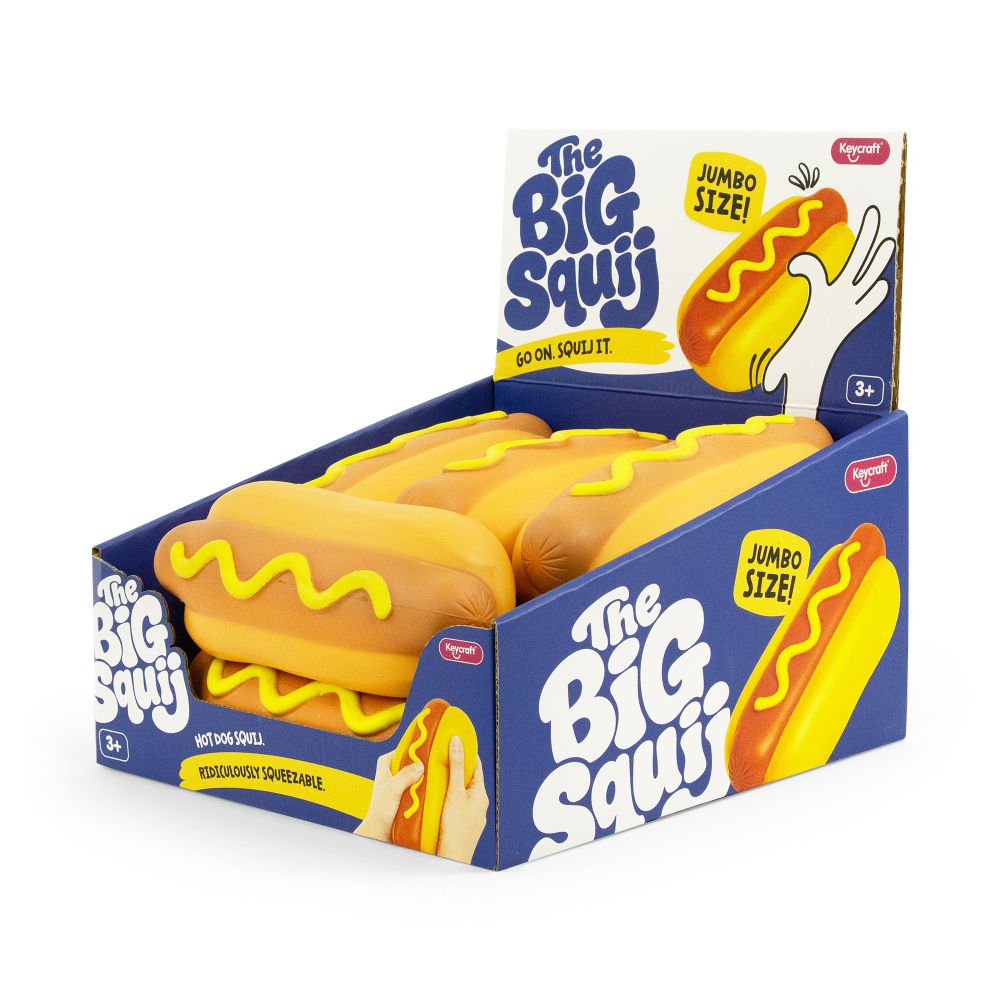 The Big Squij Hot Dog – Jumbo Slow-Rise Squishy Toy