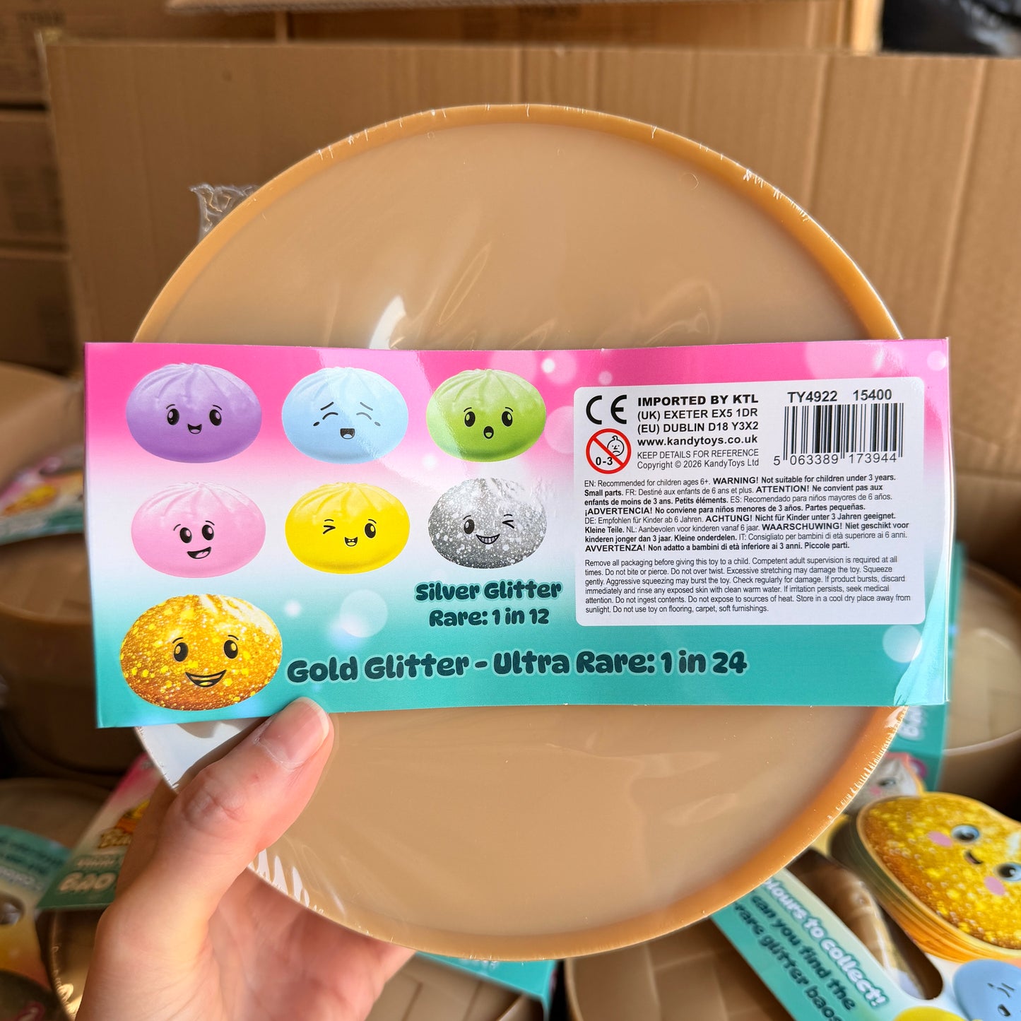 KTL Viral Jumbo Mystery Squishy Dumpling Bao Bun – Sensory Fidget Toy