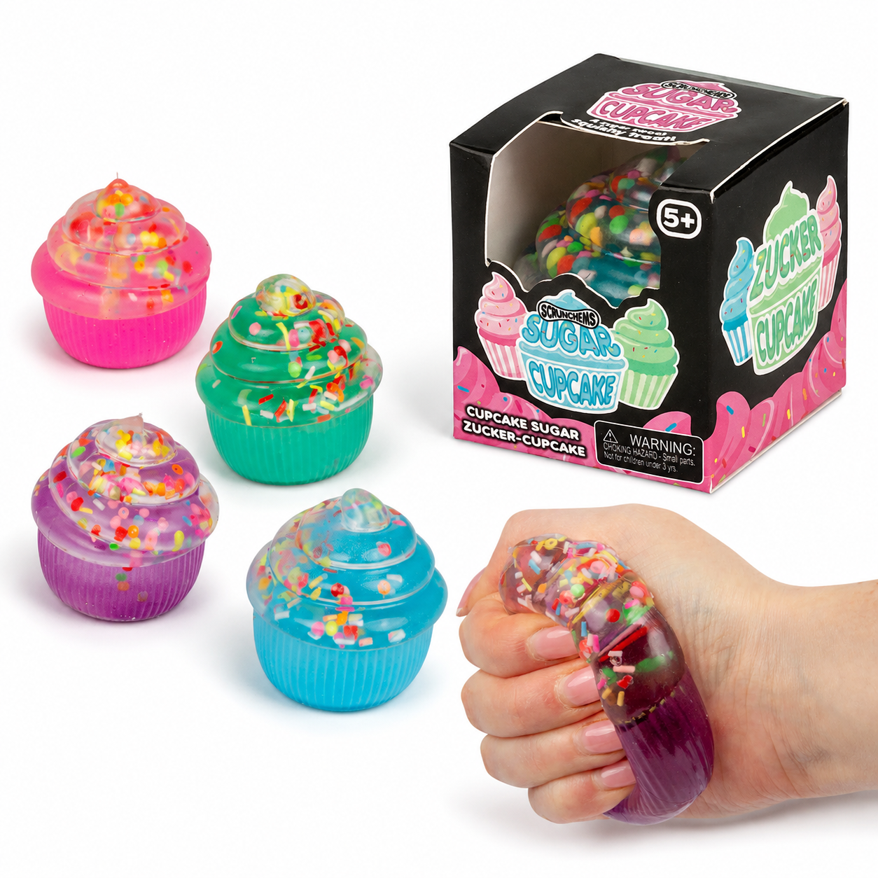 Scrunchems Sugar Cupcake Squishy Sensory Toy