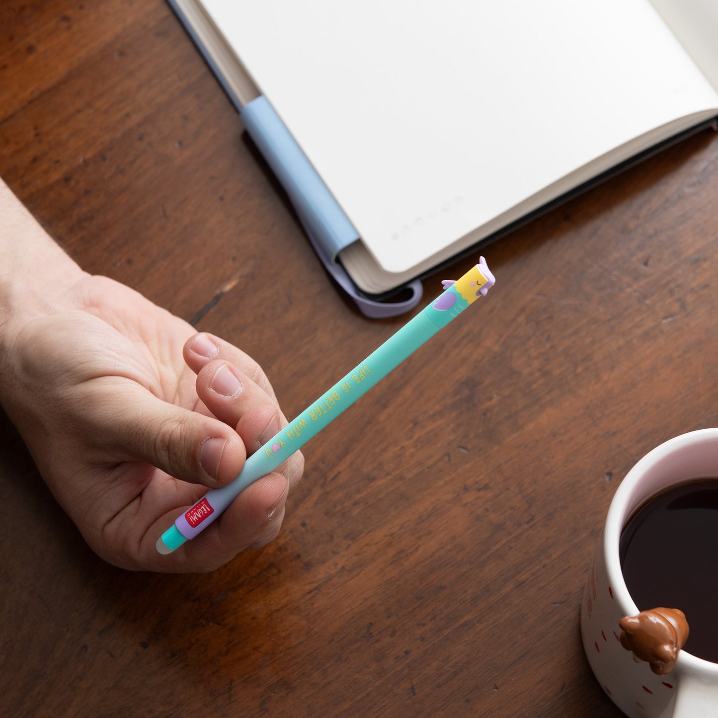 Legami Valentine’s Day Stationery Collection – Erasable Gel Pens, Heart Highlighter, Deco Stamp, Cupid Pencil & Heart Crayons