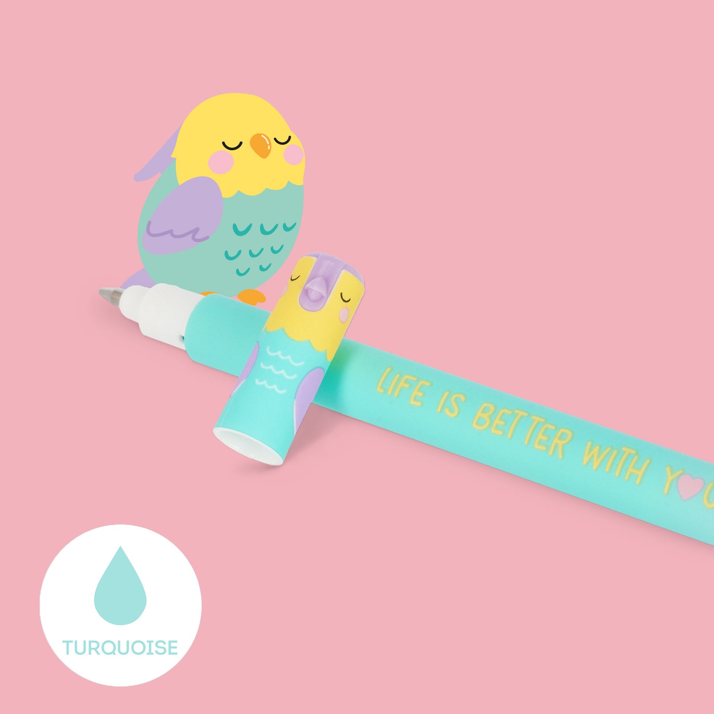 Legami Valentine’s Day Stationery Collection – Erasable Gel Pens, Heart Highlighter, Deco Stamp, Cupid Pencil & Heart Crayons