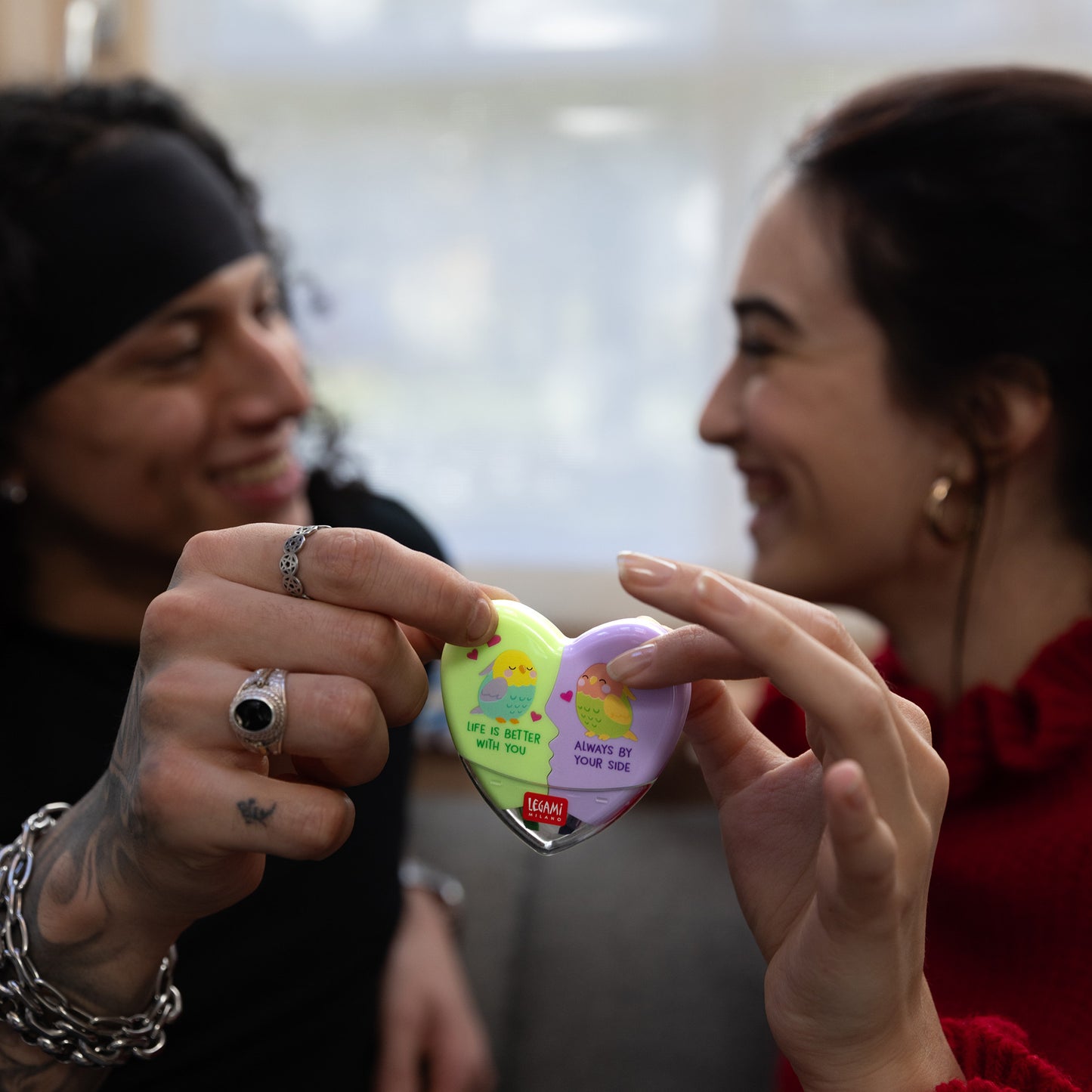 Legami Valentine’s Day Stationery Collection – Erasable Gel Pens, Heart Highlighter, Deco Stamp, Cupid Pencil & Heart Crayons