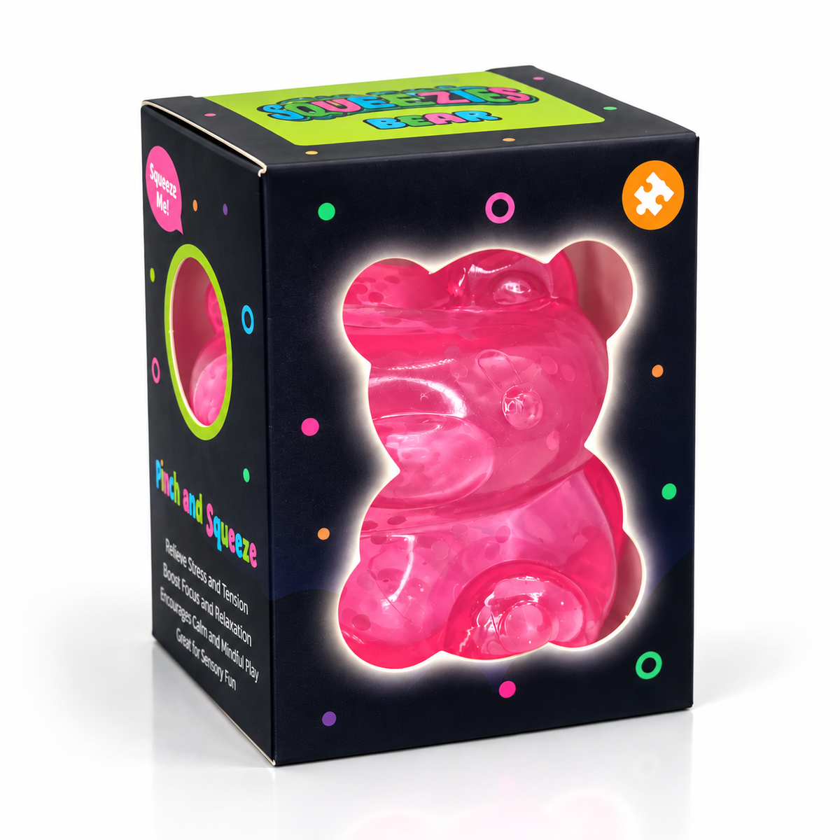 Maltose Squeezy Bear Glow in the Dark Stress Toy