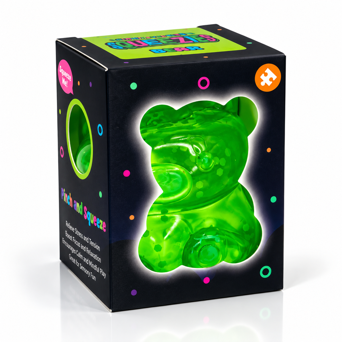 Maltose Squeezy Bear Glow in the Dark Stress Toy