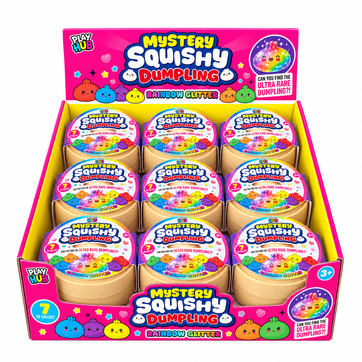 RMS The Original Viral Mystery Squishy Dumpling (Starlight, Holographic, Galaxy)