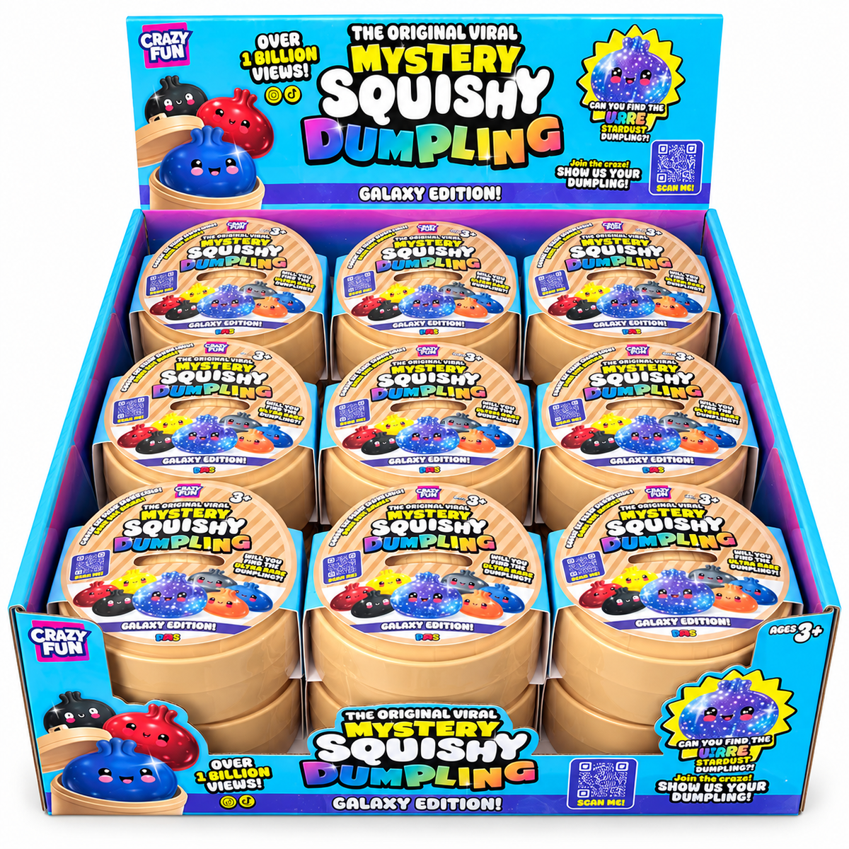 RMS The Original Viral Mystery Squishy Dumpling (Starlight, Holographic, Galaxy)