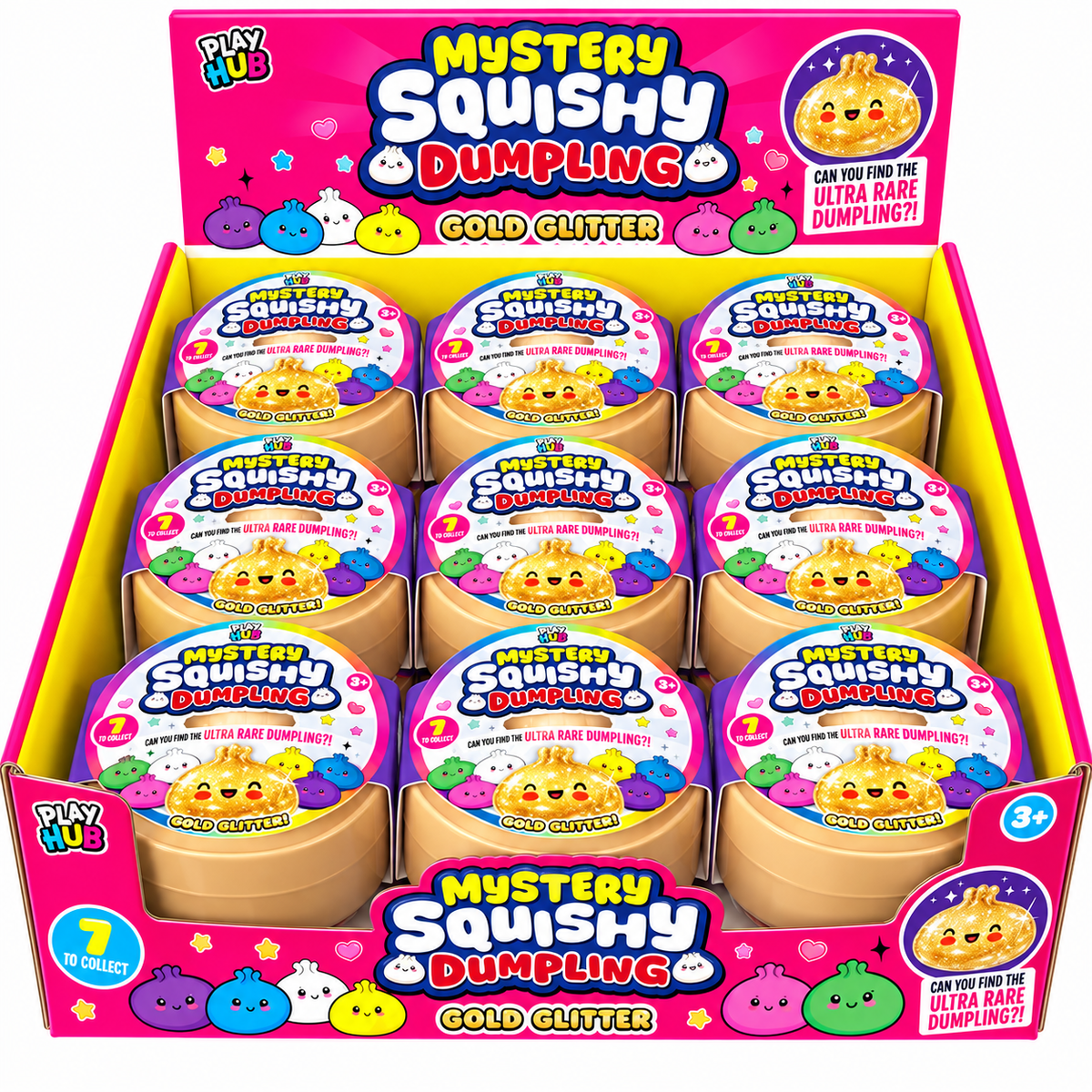 RMS The Original Viral Mystery Squishy Dumpling (Starlight, Holographic, Galaxy)