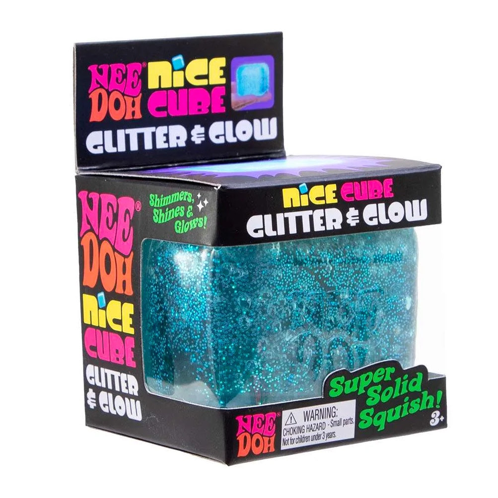 Needoh Glitter & Glow Nice Cube Sensory Fidget Toy