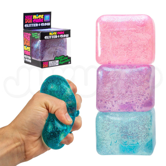 Needoh Glitter & Glow Nice Cube Sensory Fidget Toy