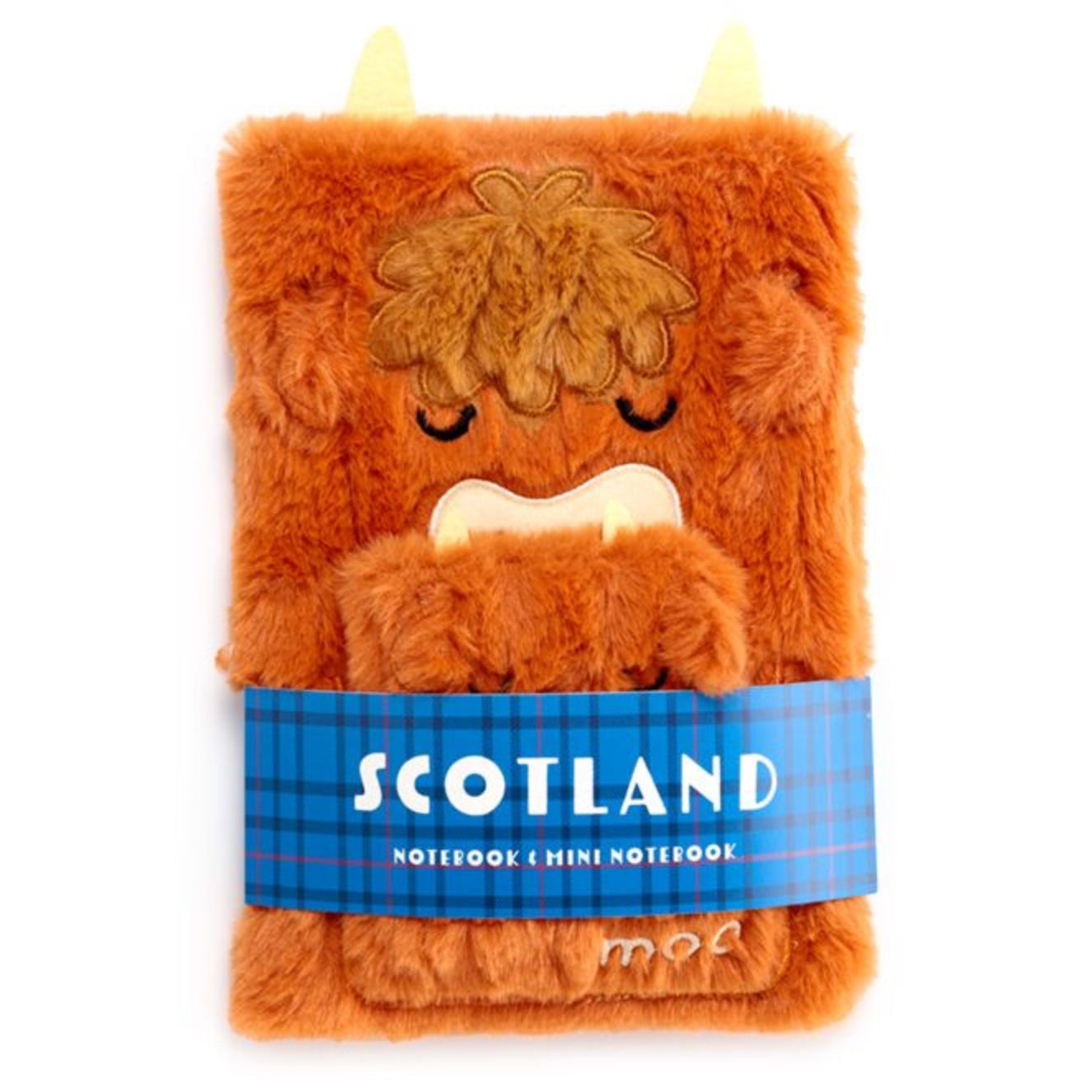 Highland Coo Plush Notebook with Pouch & Mini Notebook
