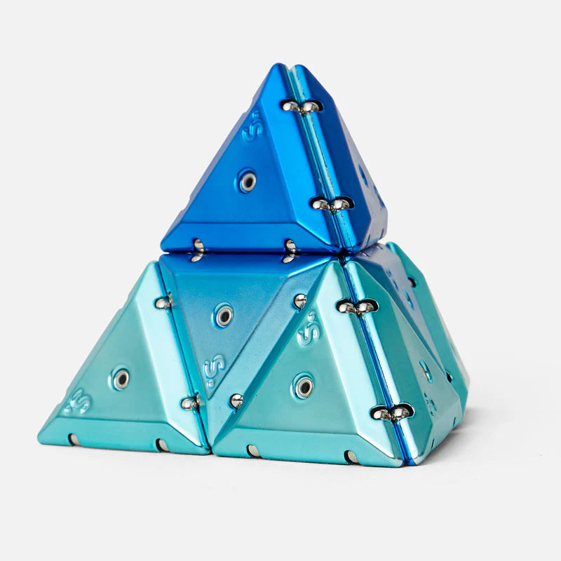 SPEKS Pyramid Chrome Geode Magnetic Fidget Toy