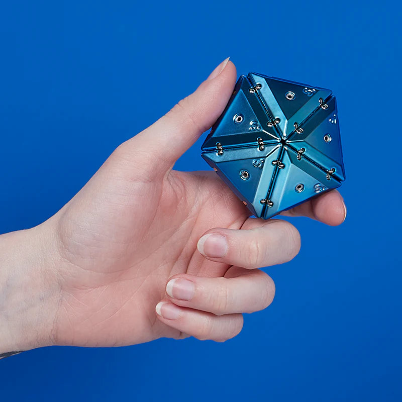 SPEKS Pyramid Chrome Geode Magnetic Fidget Toy