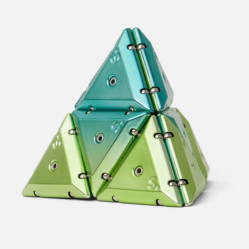 SPEKS Pyramid Chrome Geode Magnetic Fidget Toy