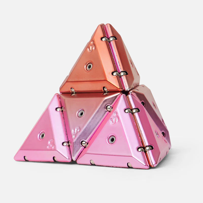 SPEKS Pyramid Chrome Geode Magnetic Fidget Toy