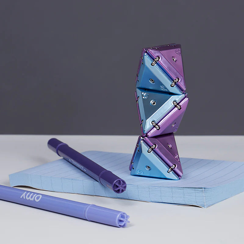 SPEKS Pyramid Chrome Geode Magnetic Fidget Toy