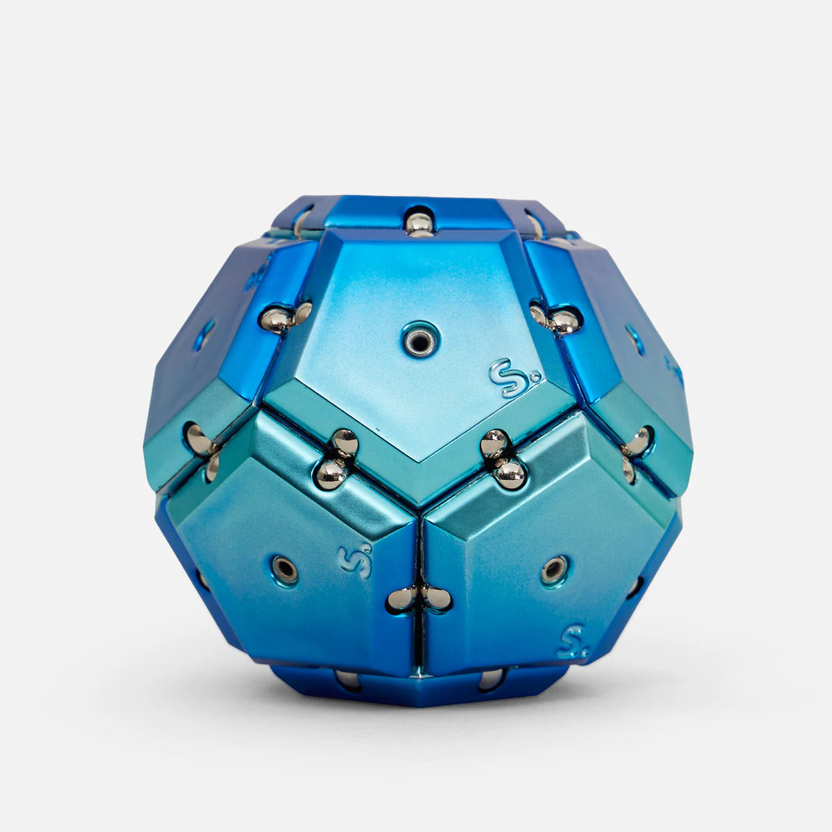 SPEKS Chrome Geode Magnetic Fidget Toy - Pyramid & Sphere