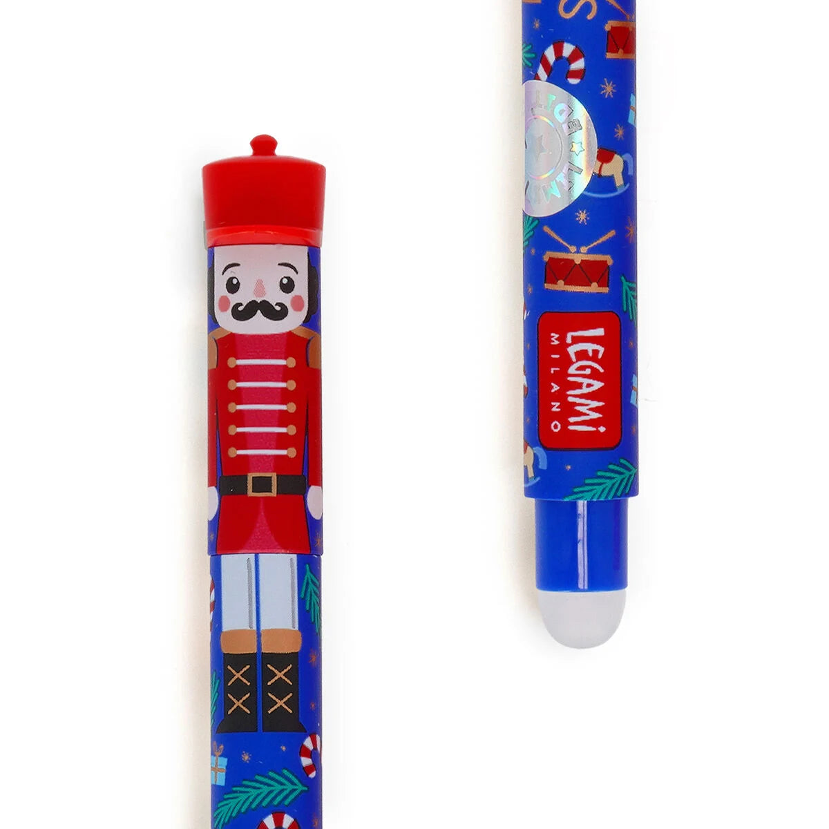 Legami Christmas Set of 3 Erasable Gel Pens - The Nutcracker