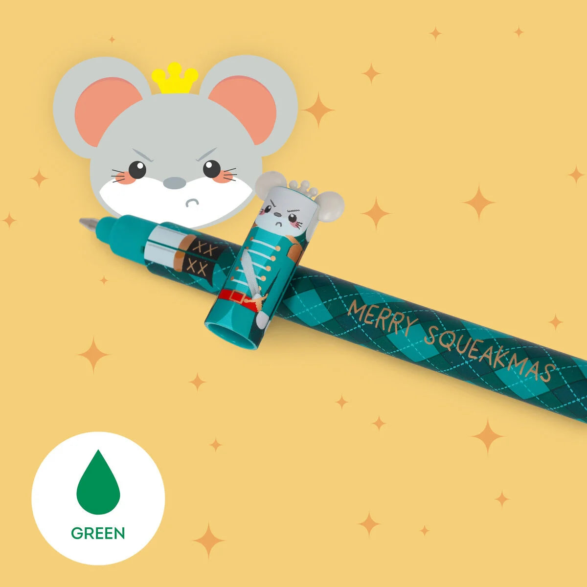 Legami Christmas Set of 3 Erasable Gel Pens - The Nutcracker