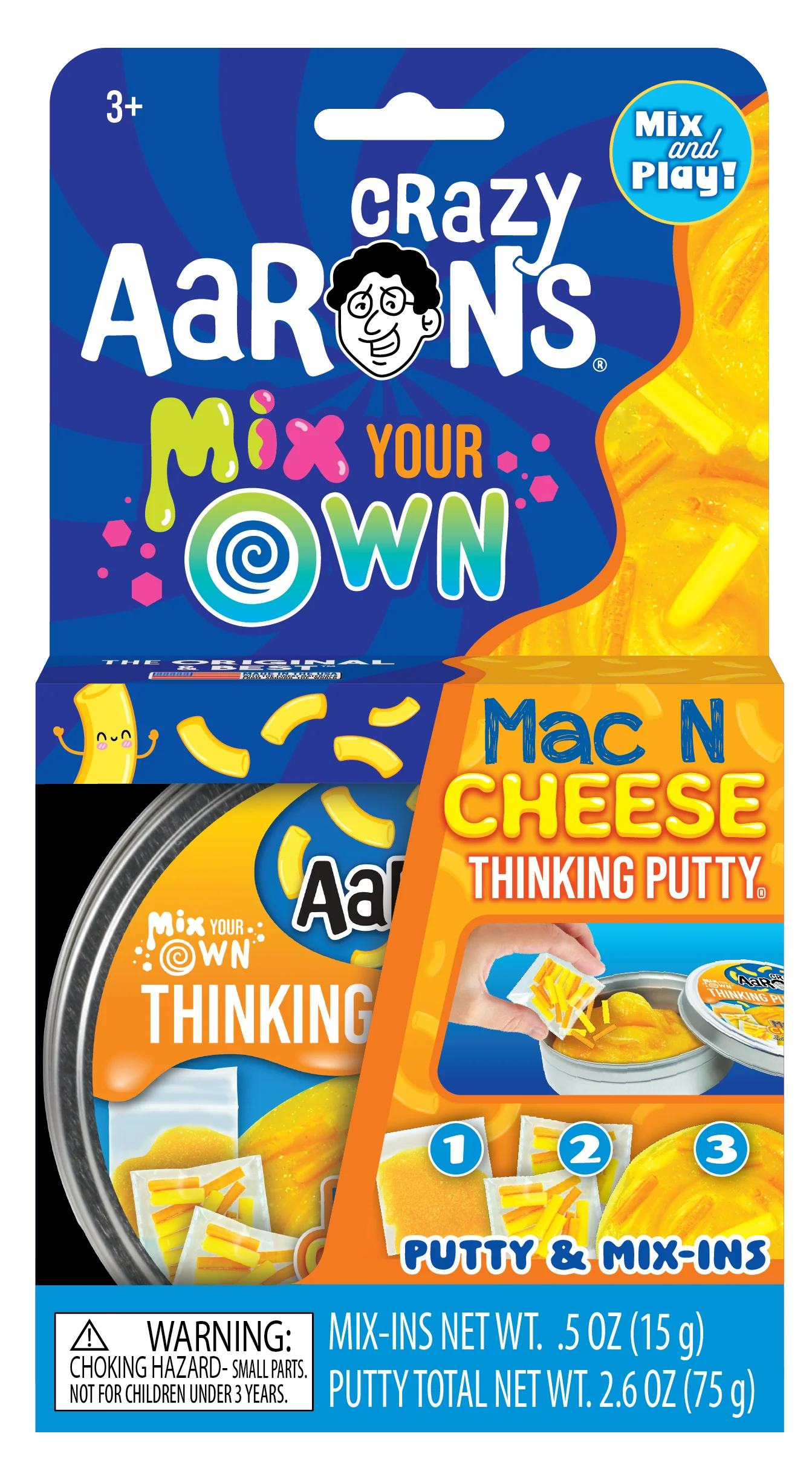 Crazy Aaron’s Putty Mac & Cheese - Mix Your Own Putty 70.5g
