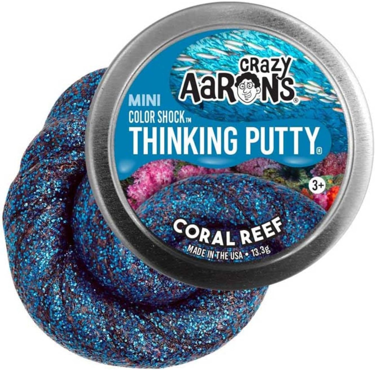 Crazy Aaron’s Thinking Putty Mini Tins 13.3g - Sensory Fidget Toy For Stress, Anxiety, Autism, ADHD