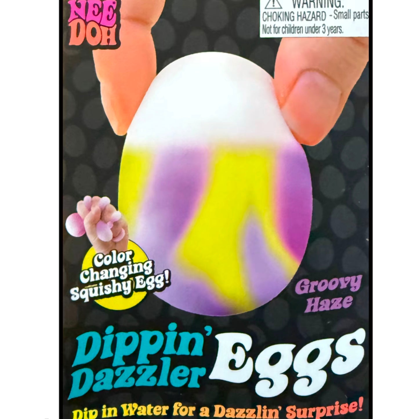 NeeDoh Dipping Dazzler Colour Change Eggs For Easter - Sensory Squishy Fidget Toy - Non-toxic Maltose Sugar