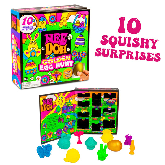 NeeDoh 2026 Easter Golden Egg Hunt Mystery 10-Pack Squishy Fidget Toys