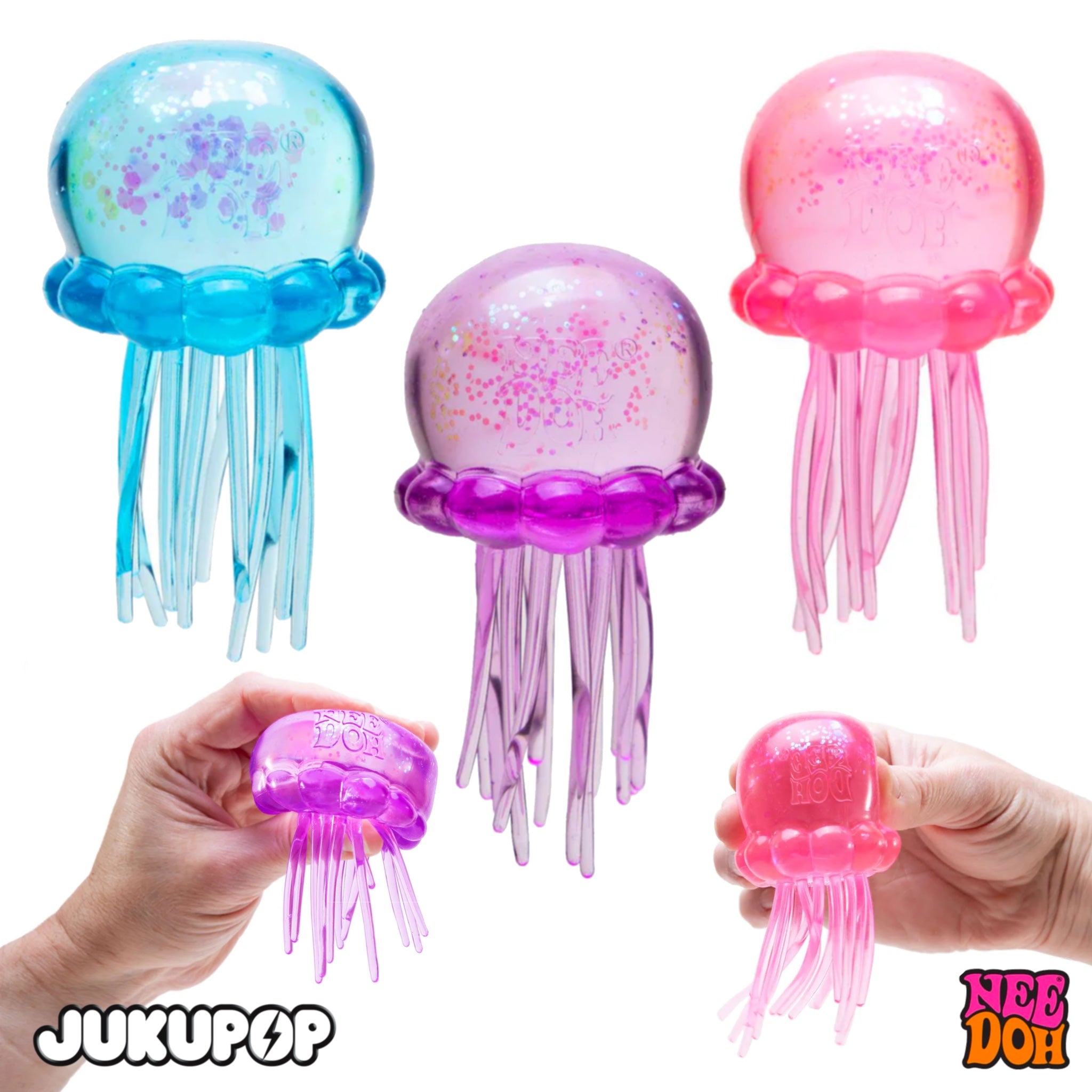 NeeDoh Jelly Squish Jellyfish Fidget Sensory Toy – Jukupop