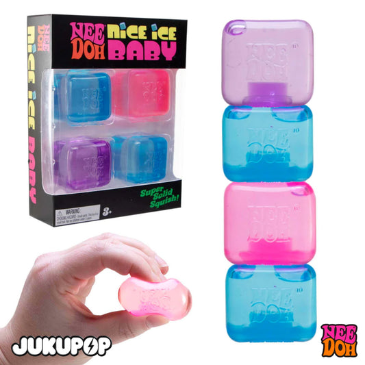 NeeDoh Nice Ice Baby Teenie Squishy Nice Cube 3.5cm - Sensory Squishy Fidget Toy For Stress Relief