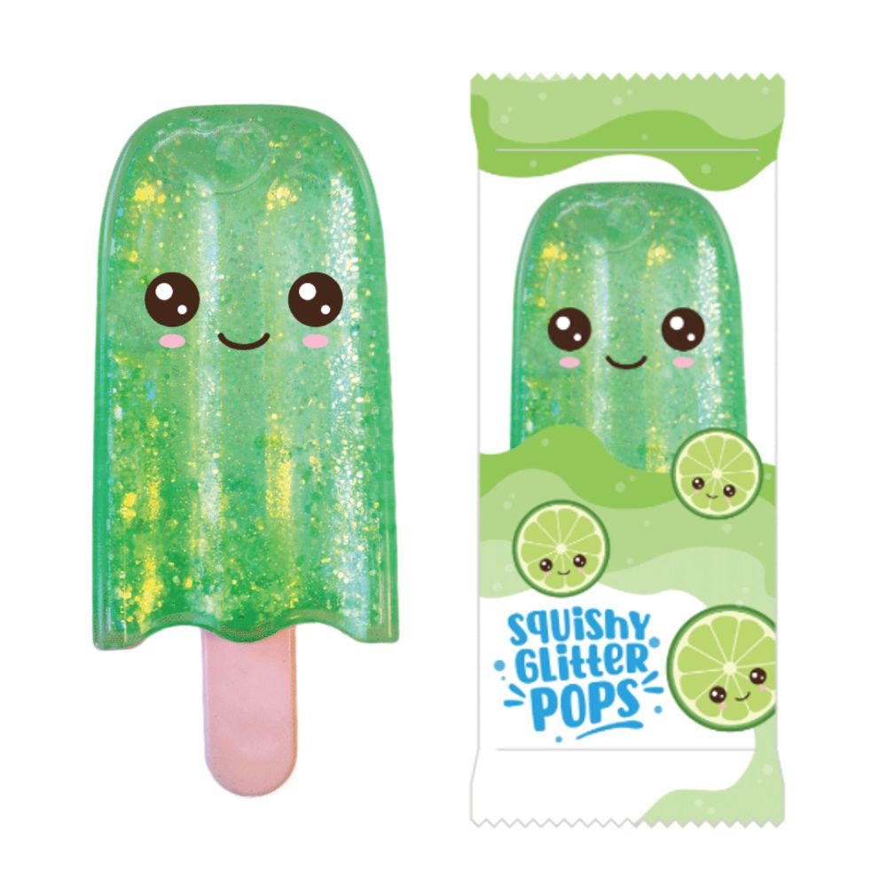 Squishy Glitter Pops Maltose Sugar Ice Lolly Toy