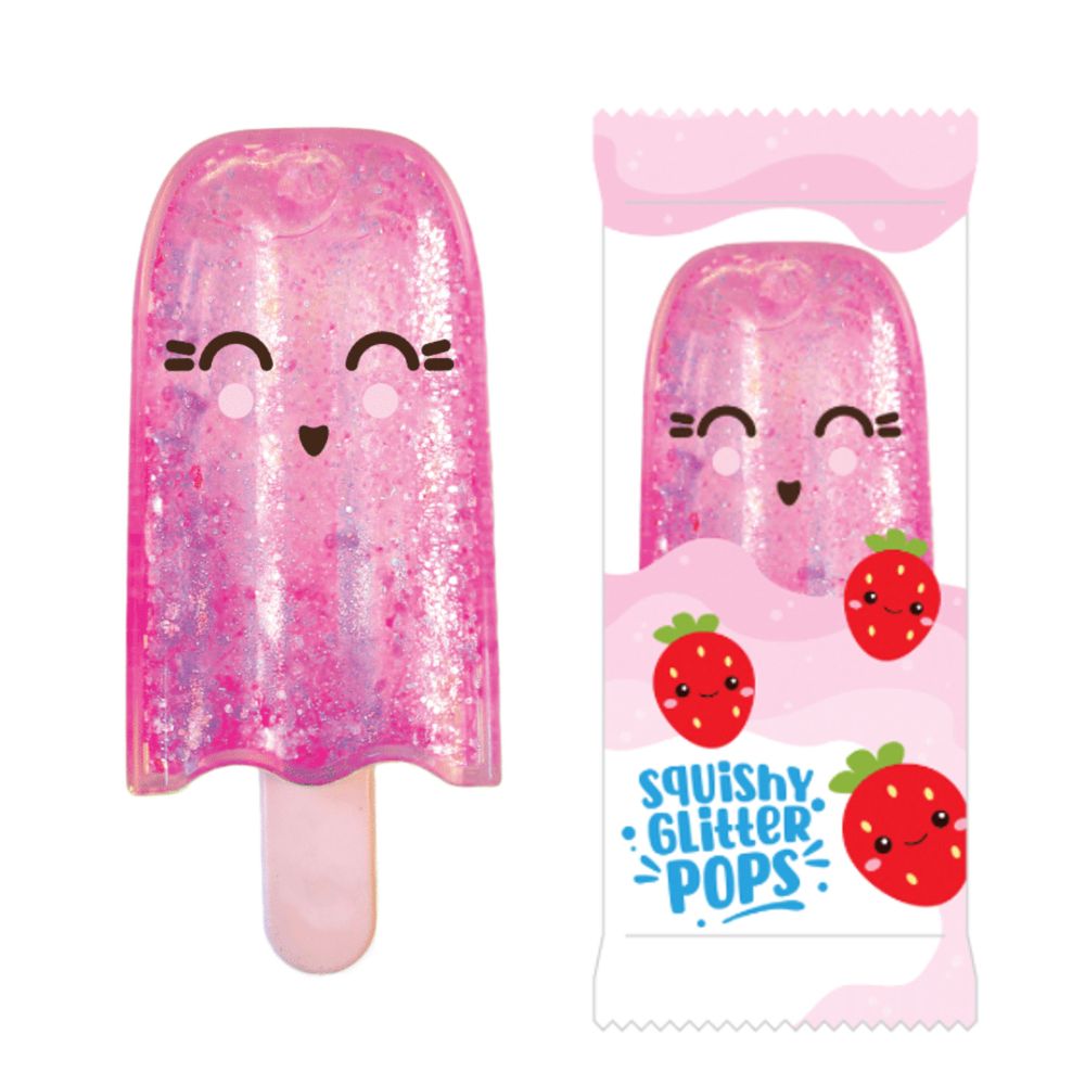 Squishy Glitter Pops Maltose Sugar Ice Lolly Toy