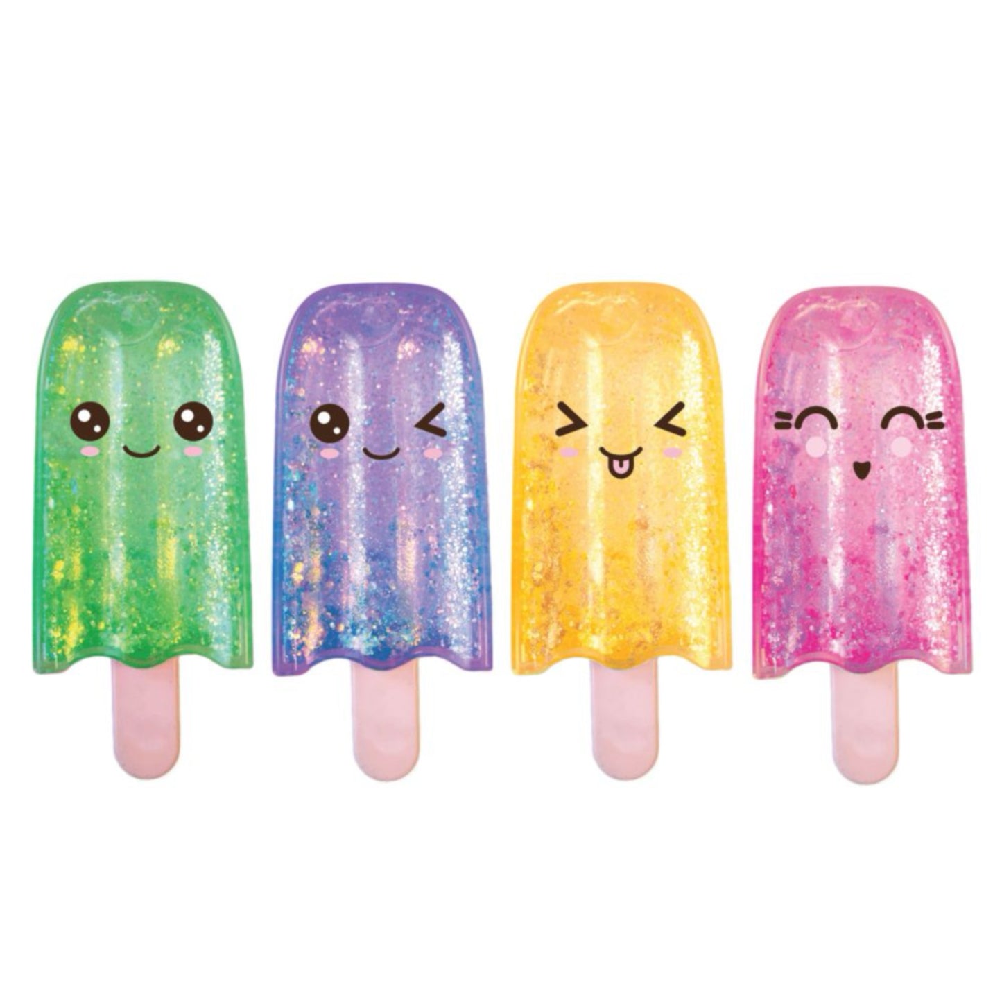 Squishy Glitter Pops Maltose Sugar Ice Lolly Toy