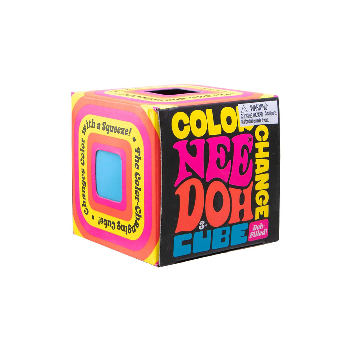 NeeDoh Color Change Cube - Colour Changing Fidget Sensory Toy