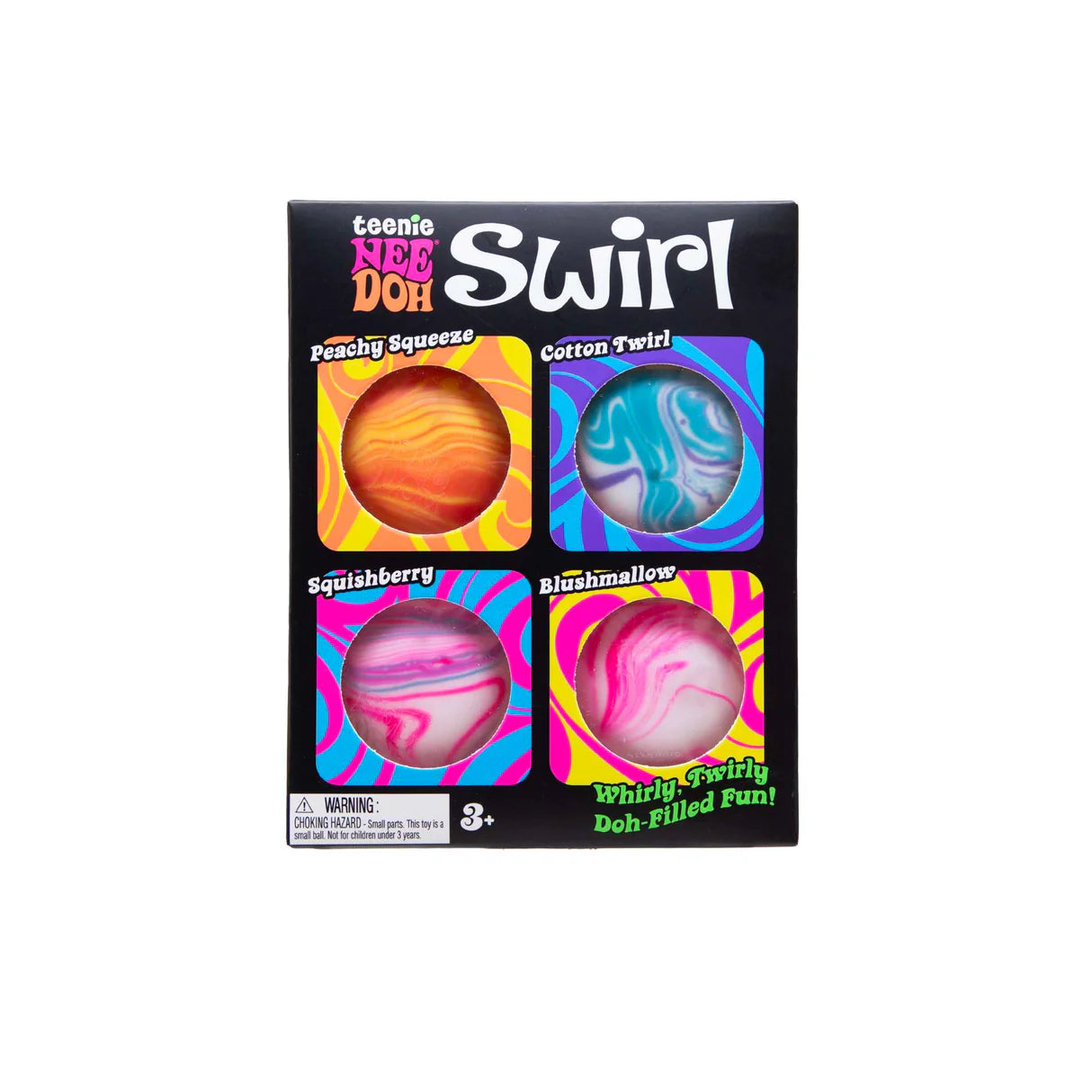 NeeDoh Teenie Swirl Multipack - Mini Squishy Stress Balls Sensory Toy Pack