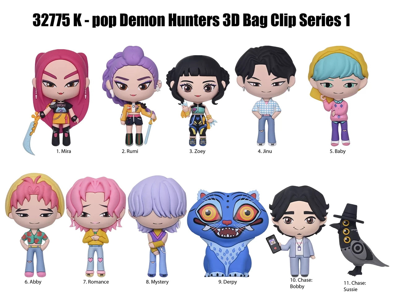K-POP Demon Hunters Figural Bag Clip (Blind Bag)