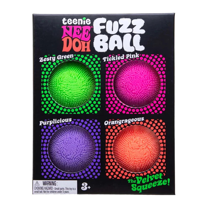 NeeDoh Teenie Fuzz Ball Multipack Sensory Fidget Toy