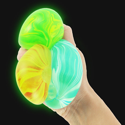Glow in the Dark Marble Sugar Ball Squishy Sensory Fidget Toy