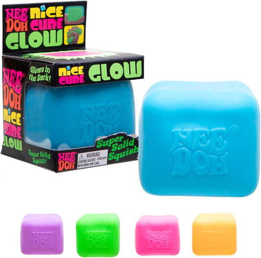 NeeDoh Nice Cube Glow In The Dark Sensory Fidget Toy