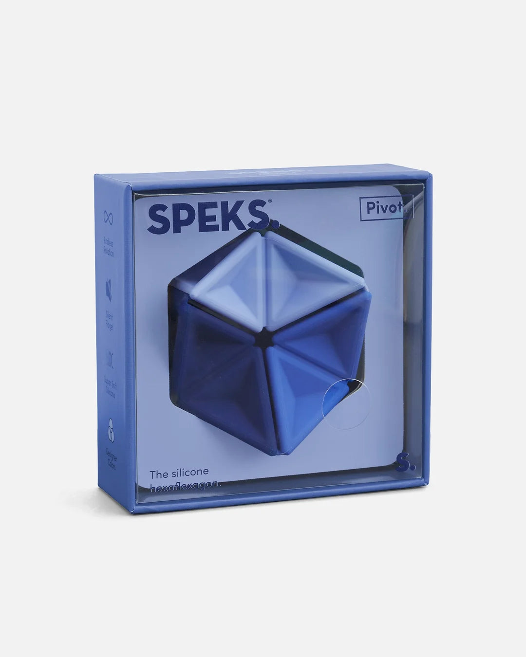 SPEKS Pivot Silicone Flexagon Fidget Toy