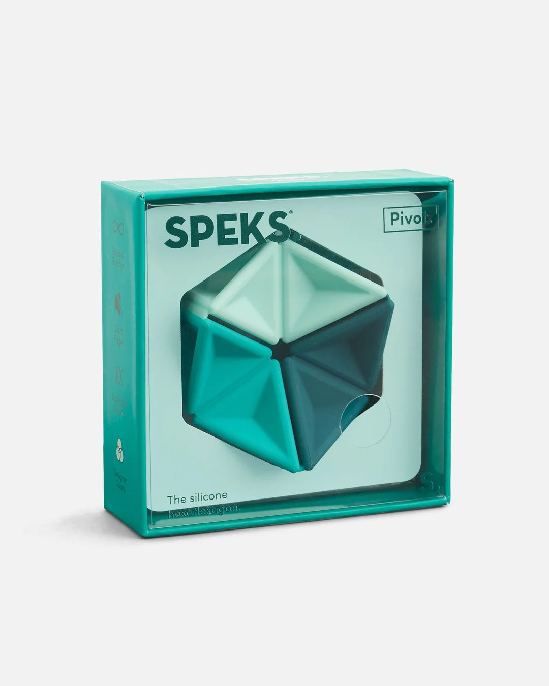 SPEKS Pivot Silicone Flexagon Fidget Toy