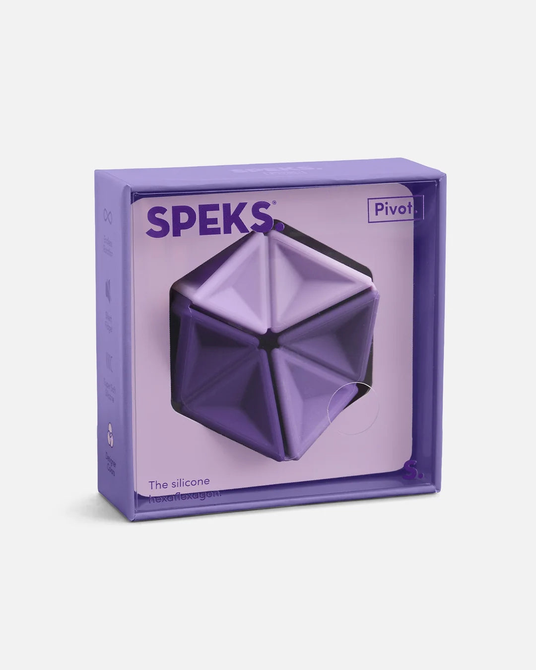 SPEKS Pivot Silicone Flexagon Fidget Toy