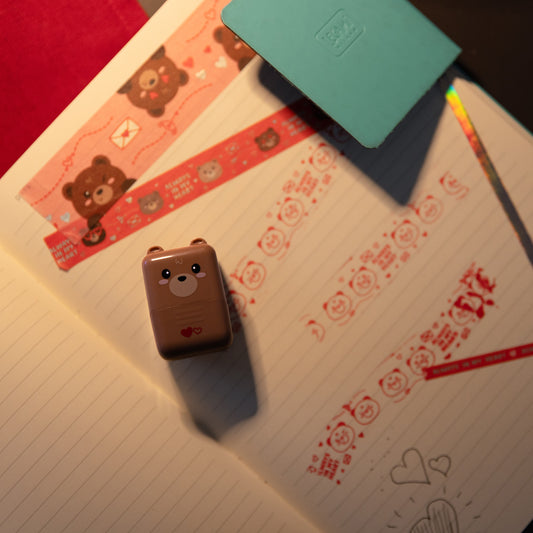Legami Valentine’s Day Stationery Collection – Erasable Gel Pens, Heart Highlighter, Deco Stamp, Cupid Pencil & Heart Crayons