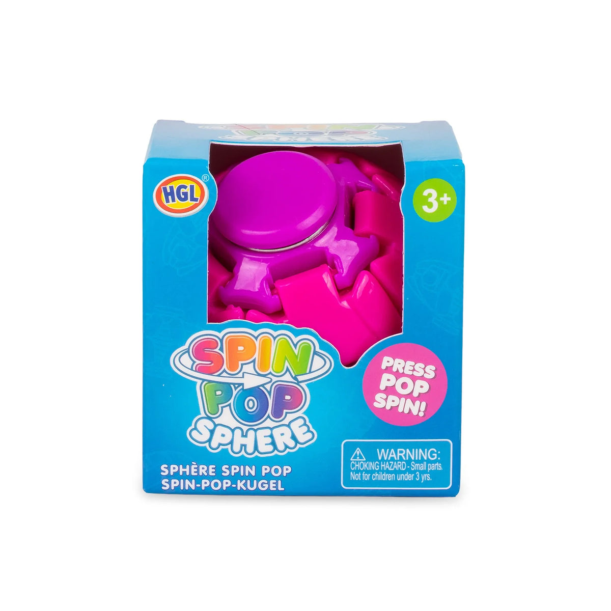 Spin Pop Sphere – Transforming Pop & Spin Fidget Toy