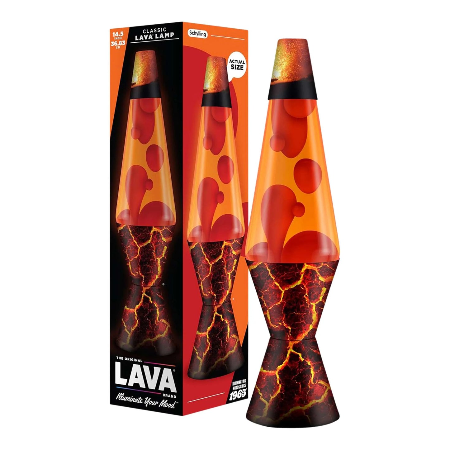 LAVA Lamp 14.5in - Relaxing Soothing Classic Lamp - Improves Focus, Creativity, Calming