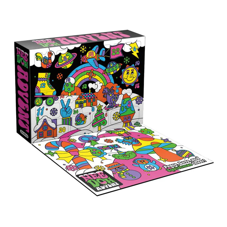 NeeDoh 2026 Advent Calendar – 24 Mini Fidget & Sensory Toys, Stress Relief & Mindful Play