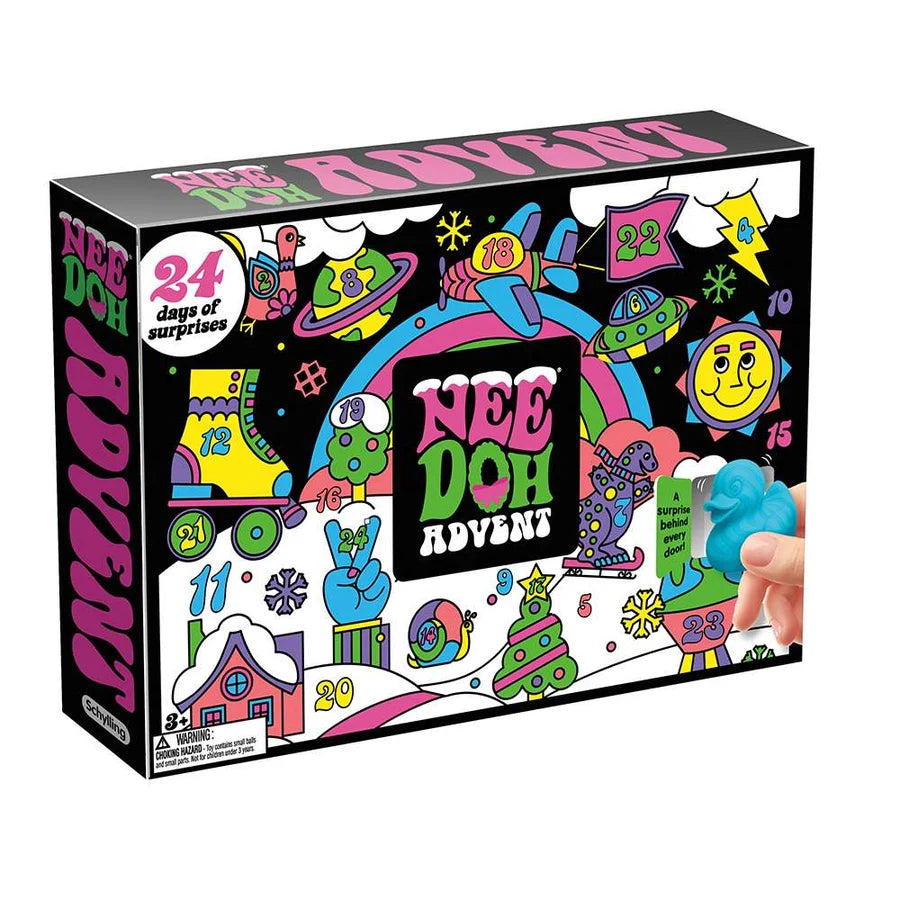NeeDoh 2026 Advent Calendar – 24 Mini Fidget & Sensory Toys, Stress Relief & Mindful Play