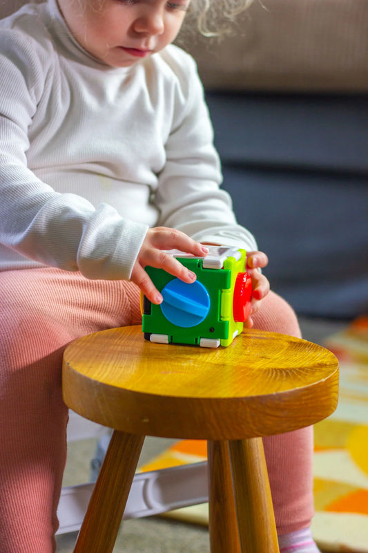 Super Sensory Square Ultimate Fidget Toy - Spin, Push, Pop, Twist, Click - Button, Maze, Toggle For ADHD & Anxiety