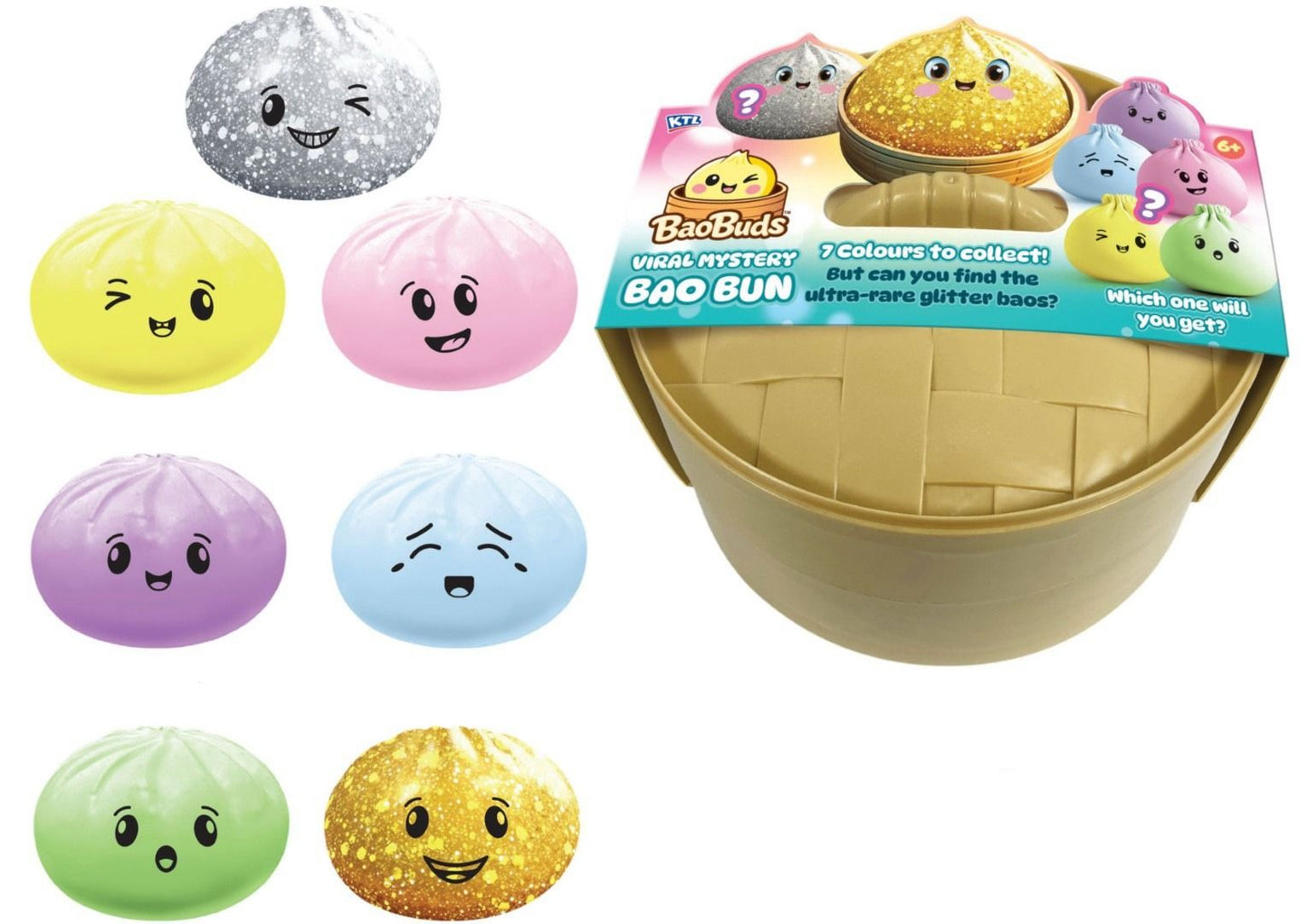 KTL Viral Jumbo Mystery Squishy Dumpling Bao Bun – Sensory Fidget Toy